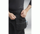 6208 Pantalones largos de trabajo bolsillos flotantes desmontables LiteWork Gris Acero/Negro